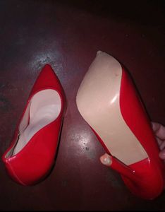 Siren Red Pointed Heels Pumps