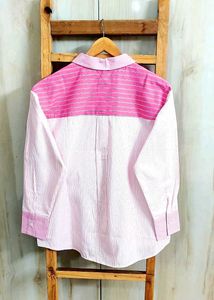 Pink Striped Long Sleeve Shirt Size-42-44
