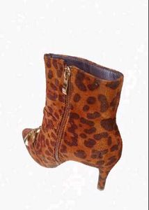 Leopard Print Ankle Boots