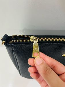 Coach Black Leather Shoulder Bag