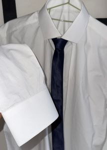White President Formal Shirt with Tie