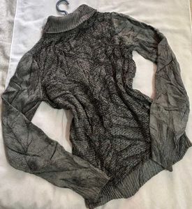 🎁Buy1 Get1 Free Grey Knit V-Neck Sweater I