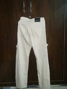 Beige Baggy Cargo A1 Quality Like New