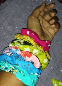 Colorful Handmade Scrunchie Bundle Set 7