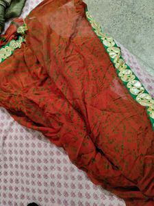 Leheriya And Bandej Saree