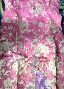 FRONT SLIT CUT KURTA (Floral Pattern)