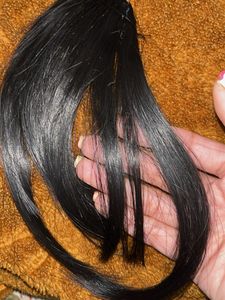 Black Clip-in Bangs Hair Piece