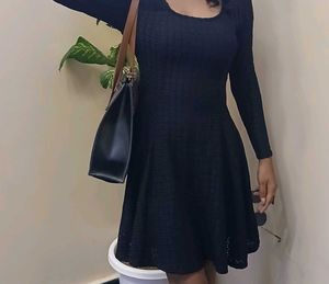 Chic Black Fit & Flare Dress