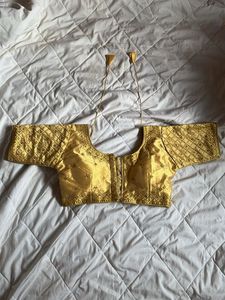 sequins embroidered Golden Blouse