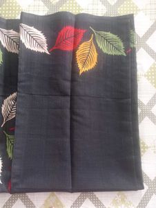 Leaf Print Fancy Saree With BP