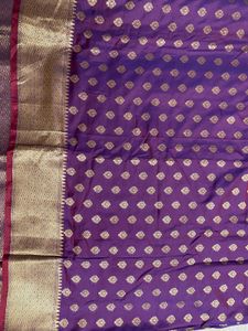 Elegant Purple Silk blend Saree