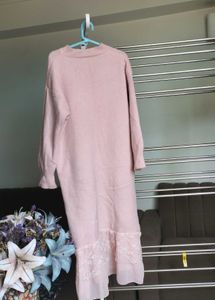 Pink Sweater dress.