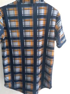 Navy Blue Summer Tshirt And Shirt Combo
