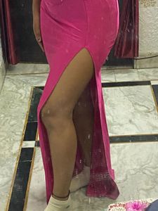 Pink One Shoulder Dress