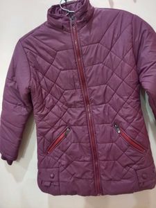 Stylish Purple Puffer Jacket for women