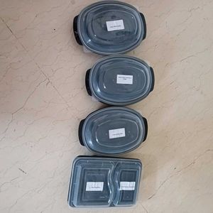 Large size (500 gm) Food Containers with Lids