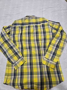 US Polo Yellow Checkered Shirt (Size L)