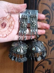 Oxidised Jhumka