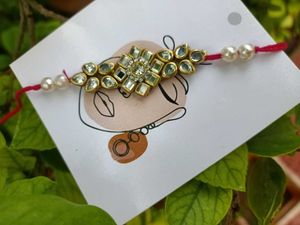 Elegant Kundan Rakhi