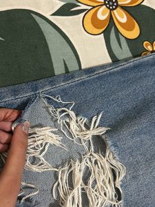 Denim Blue Ripped Jeans