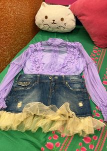 Combo Of Skirt And Top