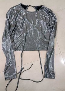 Shiny Unused Party Top Size - Medium