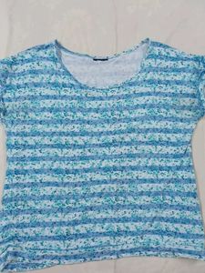 Striped Green And  Blue T-Shirt