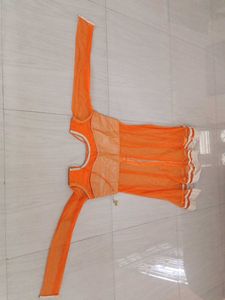 Orange Anarkali Dress