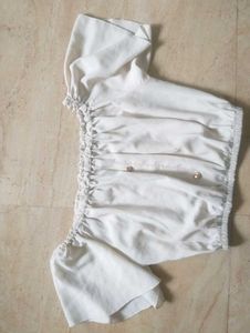 White Off-the-Shoulder Top