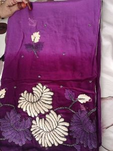 Purple Stylish Saree