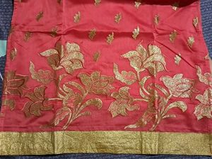 Elegant Red &amp; Gold Kurta