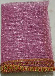 Pink Net Dupatta