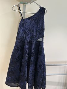 Fixed price lovely blue colour off shoulder dress