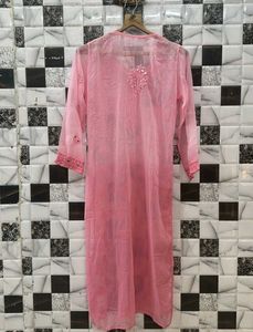 Mirror Work Chickenkari Kurti Set