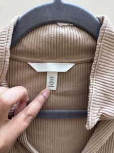 Ribbed Long Sleeve Crop Top