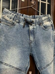 Blue Denim Joggers