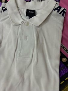 Armani Exchange Original White Polo