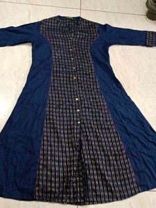 Stylish Blue Printed Kurta (XxL)