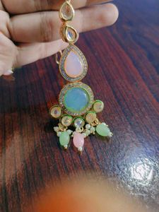 A Beautiful Polki  Earings &amp; Mangtika Set
