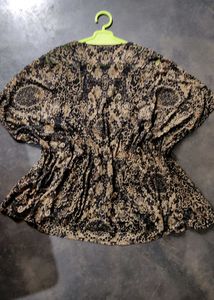 Vintage Floral Print Top