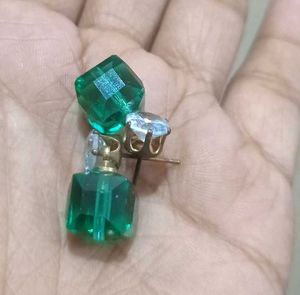 Green Stone Earrings