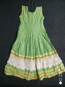 Anarkali With Knit Border