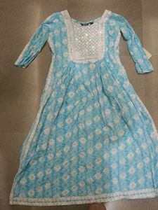 Elegant Blue Printed Kurta