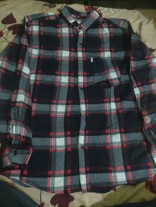 red and black checks shirt