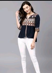 Women&#39;s Navy Blue Top