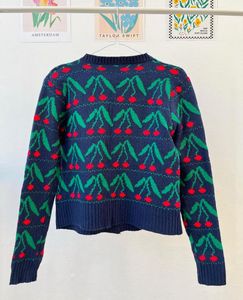 Cherry Print Cute Cardigan