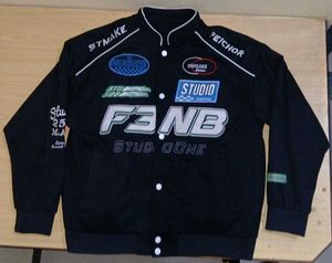 Black Pacthed Racer Jacket