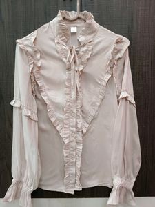Design By Korean (Jjuare)Shirt For Women Collar Ru