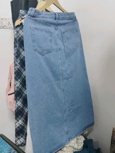Korean Style Denim Long Skirt