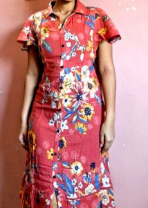 Floral Button-Down Dress
